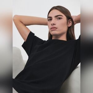 Melrose Place "Kelso" Tee, Size M, NWT, Black, Hand Dyed Small Batch